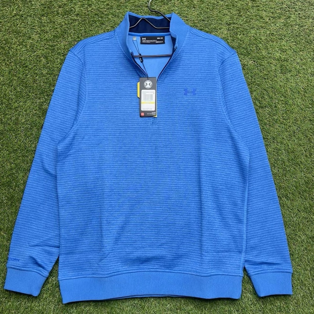 Under Armour UA Storm Coldgear Shirt Mens Medium Golf 1/4 Zip Water Resistant